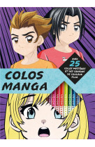 Colos mysteres mangas - pochette avec crayons de couleur