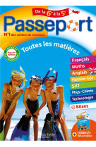 Passeport - toutes les matieres - de la 6e a la 5e - cahier de vacances 2024