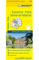 Carte départementale essonne, paris, seine-et-marne