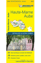 Carte départementale aube, haute-marne