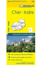 Carte départementale cher, indre