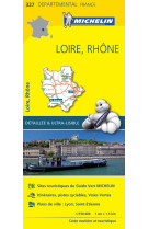 Carte départementale loire, rhône