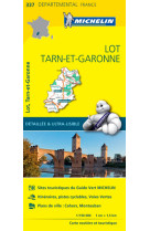 Carte départementale lot, tarn-et-garonne