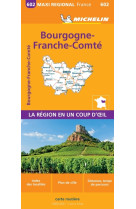 Carte regionale france - carte regionale maxi- bourgogne-franche-comte