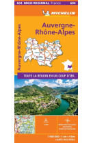 Carte regionale france - carte regionale maxi - auvergne-rhone-alpes