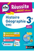 Abc reussite histoire-geo enseignement moral et civique 3e - brevet 2023