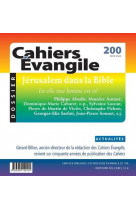 Cahiers evangile - n 200 jerusalem dans la bible