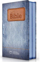 Bible segond 21 compacte (premium style) - toilee motif jeans - couverture souple, avec fermeture ec