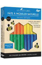 Pâte à modeler cire d'abeille - 4 couleurs pailletées