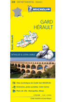 Carte départementale gard, hérault