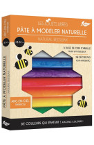 Pate a modeler cire d'abeille - 4 couleurs arc-en-ciel - jouet