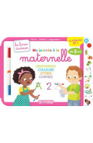 Les livres-ardoises - ma journee a la maternelle graphisme couleurs lettres chiffres