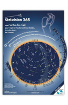 Stelvision 365 - une carte du ciel pour reperer facilement les etoiles, tous les jours de l-annee