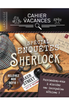 Cahier de vacances larousse (adultes) special enquetes de sherlock holmes