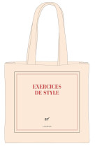 Sac en tissu "exercices de style" (papeterie)