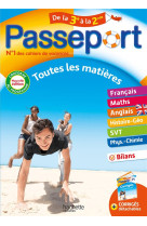 Passeport - toutes les matieres - de la 3e a la 2nde - cahier de vacances 2024