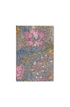 Carnet a couverture rigide morris chevrefeuille rose - mini - ligne - 176 p.