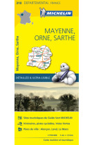 Carte départementale mayenne, orne, sarthe