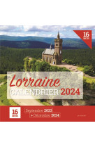 Calendrier 2024 - 16 mois - lorraine