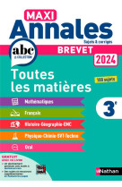 Maxi annales brevet 2024 - corrige