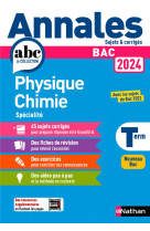 Annales bac physique chimie term. 2024 - corrige