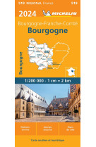 Carte régionale bourgogne 2024