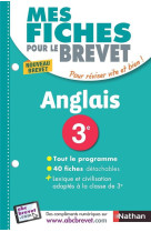 Mes fiches pour le brevet anglais 3eme - nouvelle edition