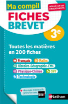 Compil fiches brevet toutes les matieres