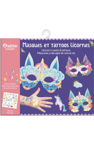 Ma pochette d'artiste - masques et tattoos licornes - jouet