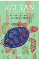 Lèvres rouges, langue verte