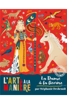 L'art a la maniere decalcomanies la dame a la licorne - pochette avec accessoires