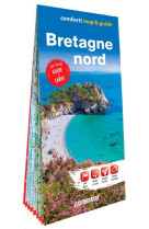 Bretagne nord 1/300.000 (map&guide - carte et guide xl format laminee)