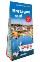 Bretagne sud 1/300.000 (map&guide - carte et guide xl format laminee)