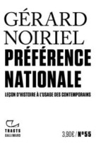 Preference nationale - lecon d'histoire a l'usage des contemporains