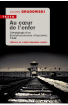 Au coeur de l'enfer - temoignage d'un sonderkommando d'auschwitz 1944