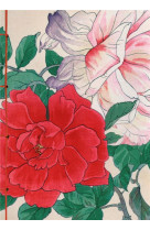 Carnet hazan roses dans l'estampe japonaise 16 x 23 cm (papeterie)