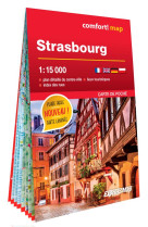 Strasbourg 1/15.000 (carte laminee format poche - plan de ville)