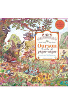 Promenons-nous dans les bois - ourson et le pique-nique - puzzle de 100 pieces