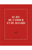 Carnet carré "le jeu de l'amour et du hasard" (papeterie)