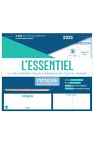 Mini-organiseur l'essentiel memoniak, calendrier mensuel (sept. 2024- dec. 2025)