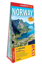 Norvege 1/1.000.000 (carte grand format laminee). norway - anglais