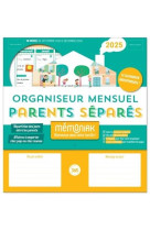 Organiseur memoniak parents separes, calendrier mensuel (sept. 2024- dec. 2025)