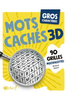 Gros caracteres - mots caches 3d - 90 grilles multifacettes