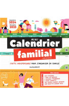 Mini calendrier familial mensuel 2024-2025 - septembre 2024-decembre 2025