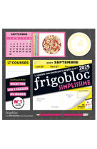 Frigobloc hebdomadaire 2025 simplissime (de sept. 2024 a dec. 2025)