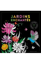 Black coloriage - jardins enchantés