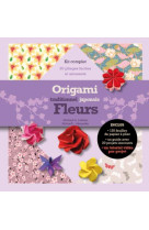 Origami traditionnel japonais - fleurs - kit complet avec un livret et 120 feuilles