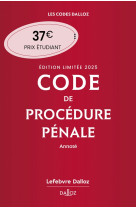 Code de procedure penale 2025 annote. edition limitee. 66e ed.