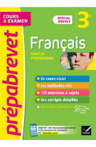 Prepabrevet francais 3e - brevet 2024 - cours, methodes et entrainement