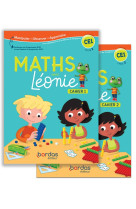 Les maths avec léonie ce1 2020 cahiers de l'élève 1 et 2 sous film